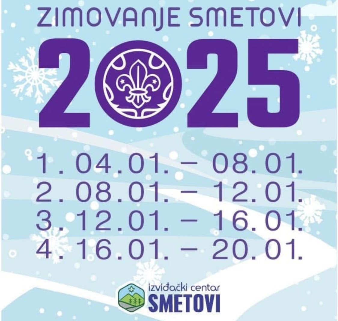 Zimski izviđački kamp na Smetovima od 4.januara 